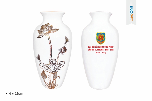Lọ Hoa Gốm Sứ Bát Tràng - Mẫu quà tặng 30/4