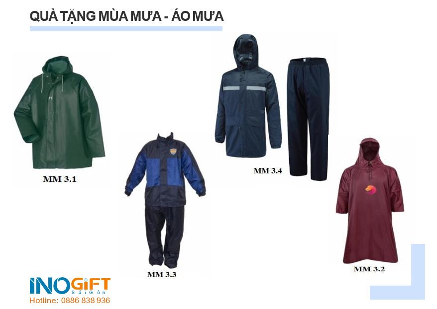 Bảng báo giá áo mưa quà tặng doanh nghiệp giá rẻ tại INOGIFT SG | quatangsg