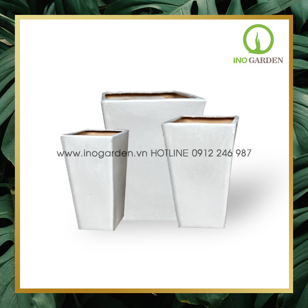 Chậu sứ trồng cây văn phòng MS01