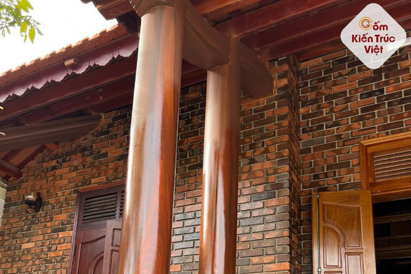 Nhà thờ gỗ tại Hưng Yên sử dụng gạch xây không trát