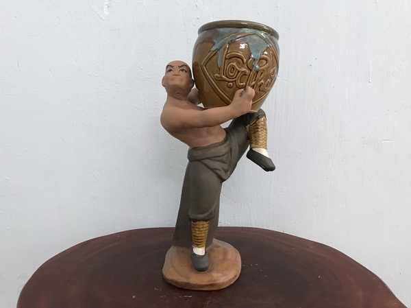 Bán chậu tượng la hán ôm chậu - chậu chữ phúc lộc thọ tại tphcm